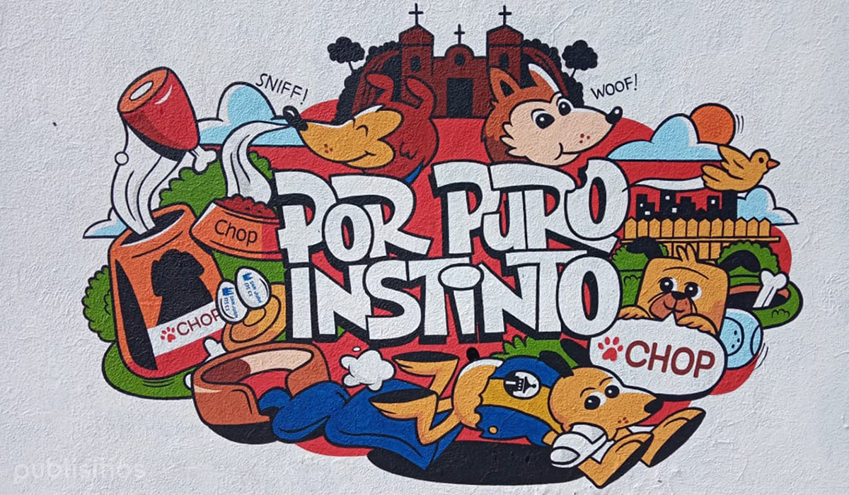 Por Puro Instinto, Barda Publicitaria de CHOP, Comida para Perros